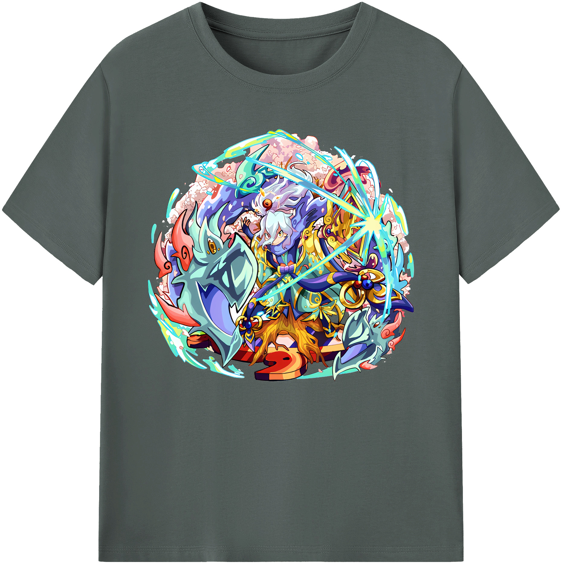 （画像用） 妖怪ウォッチ Yo-kai Watch 綿100％ メンズ半袖Tシャツ｜肌触りやわらか＆通気性